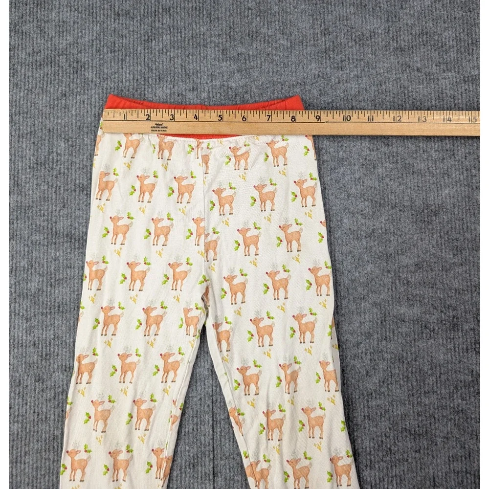 Lu Ella Bamboo Pajama Set Kid 5T Reindeer 220gsm Comfort Novelty Holiday Natural